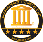 Bank Earns BauerFinancial 5-Star Rating for 61st Consecutive Quarter