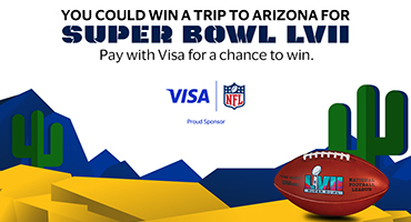 You could win a trip to Super Bowl LVII by using your Visa debit card